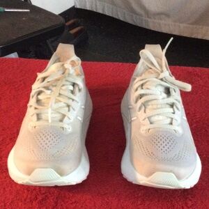 Beige Lightweight Lace-Up Sneakers